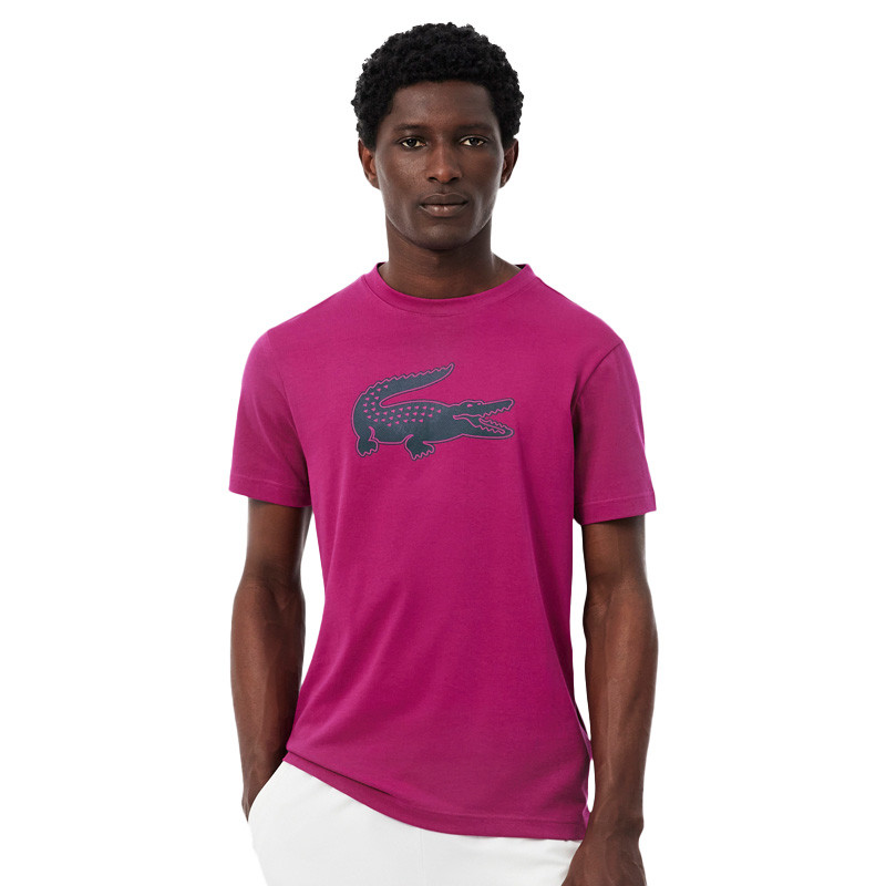T-shirt Lacoste homme Sport Ultra Dry logo XXL - Coloris Fuchsia