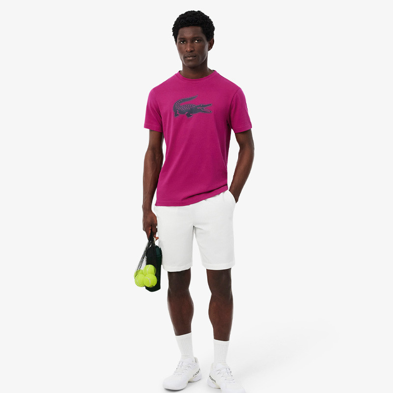 T-shirt Lacoste homme Sport Ultra Dry logo XXL - Coloris Fuchsia