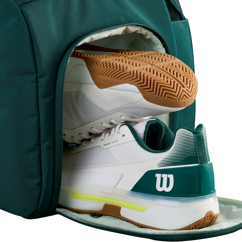 Sac de tennis Wilson Blade V10 Small Duffel Vert, Sac week-end compact