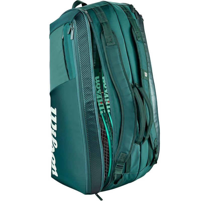Sac Wilson Blade V10 Super Tour 9 Pack Vert – Sac de tennis 9 raquettes