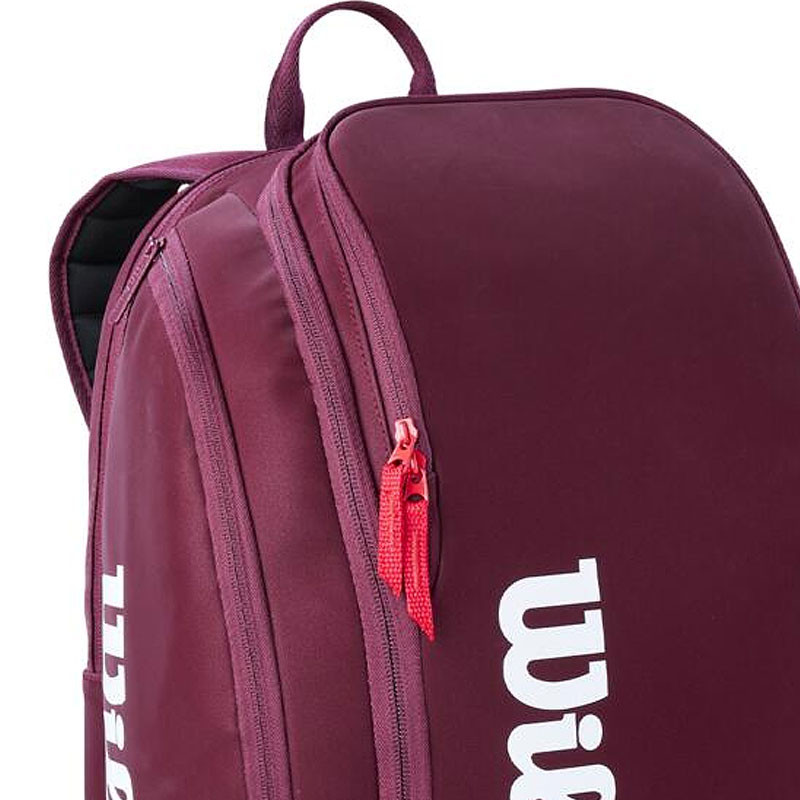 Sac à dos Wilson Super Tour Defyer Bordeaux – Sac de tennis polyvalent