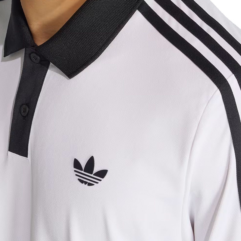 Polo de Tennis Homme Adidas Heritage Legend Classics blanc et noir