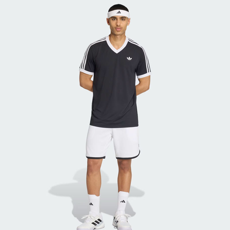 Tee-shirt de Tennis Adidas Heritage Legend Classics noir-blanc