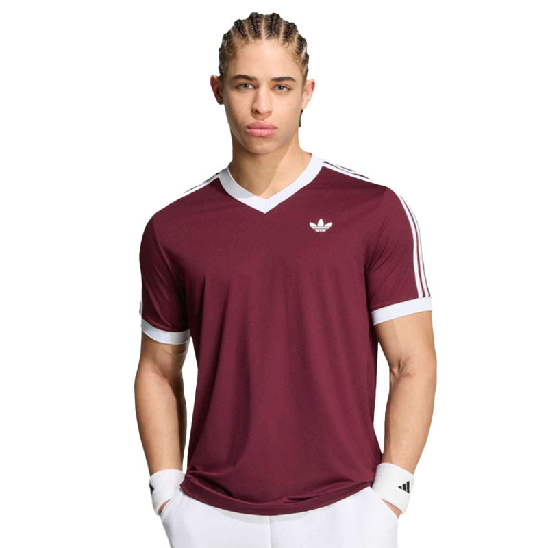 Tee-shirt de Tennis Adidas Heritage Legend Classics bordeaux