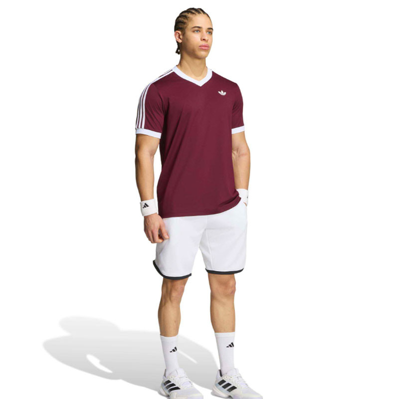 Tee-shirt de Tennis Adidas Heritage Legend Classics bordeaux