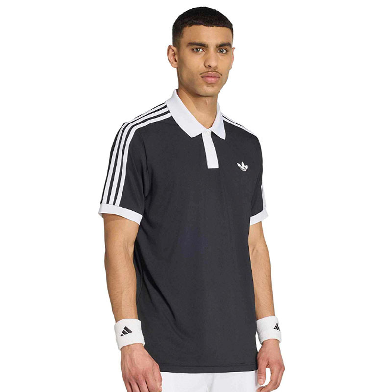 Polo de Tennis Homme Adidas Heritage Legend Classics noir-blanc