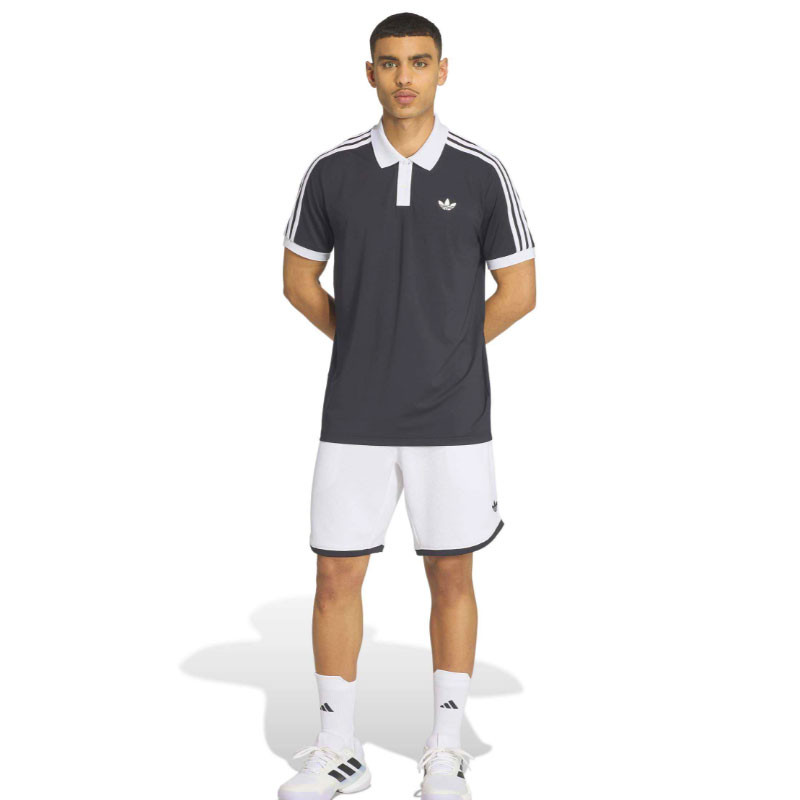 Polo de Tennis Homme Adidas Heritage Legend Classics noir-blanc