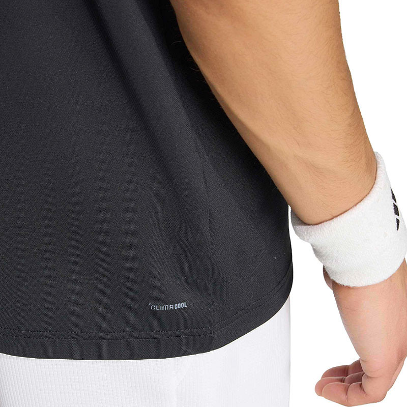 Polo de Tennis Homme Adidas Heritage Legend Classics noir-blanc