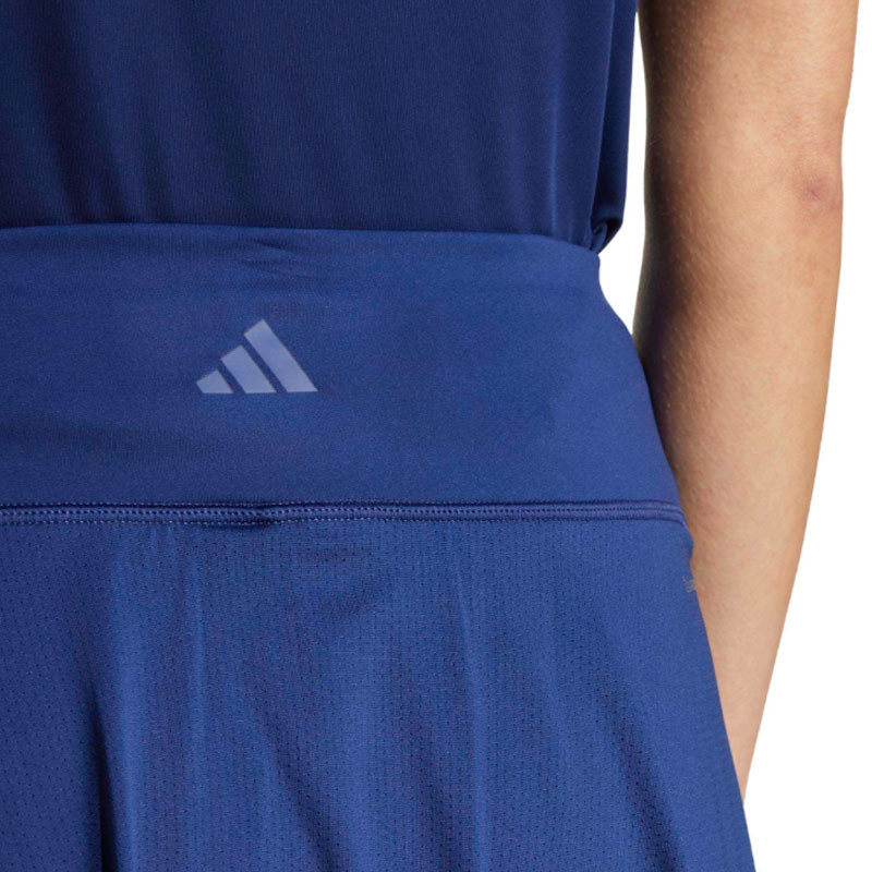 Jupe de tennis femme Adidas Club Climacool bleu, avec shorty intégré