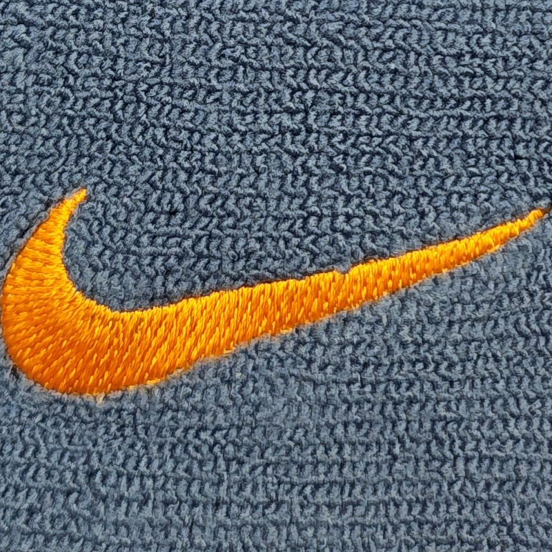 Poignets Éponges Nike Tennis gris-orange, Taille double (Lot de 2)