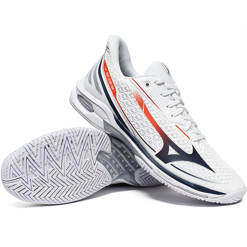 Mizuno Wave Exceed Tour 7 AC Blanc/Bleu/Rouge