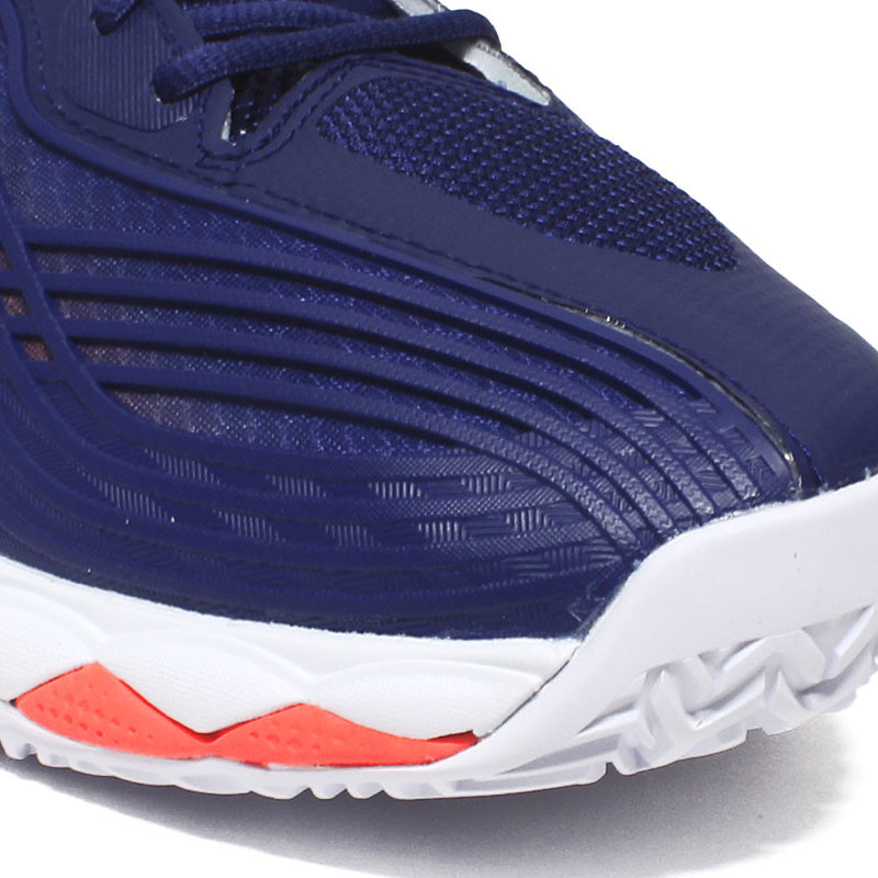Mizuno Wave Enforce Tour 2 Clay bleu marine-rouge
