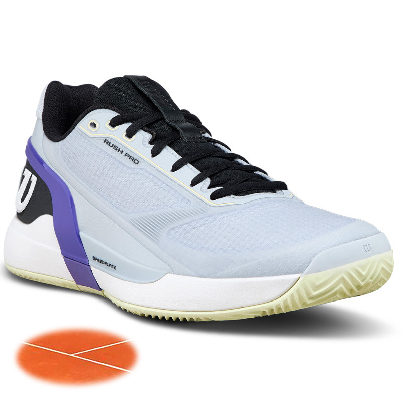 Chaussures tennis homme Wilson Rush Pro 5 Clay – Lavande et Violet