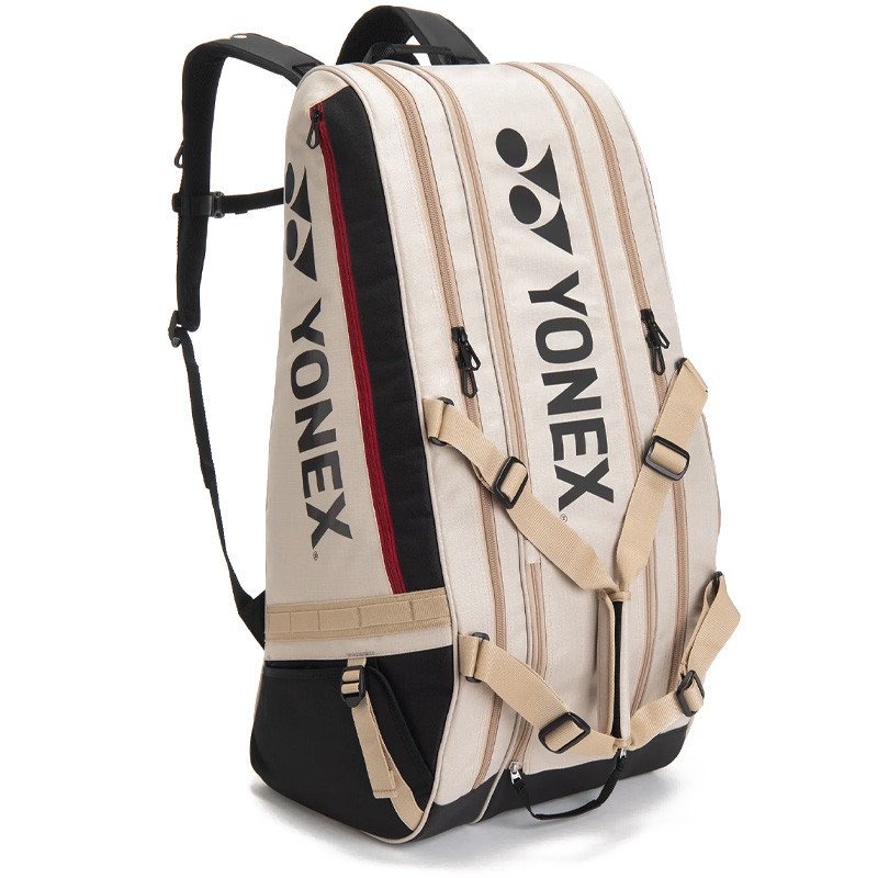 Yonex GearLogic Racquet Bag – Sac de tennis 9 raquettes Beige-Noir