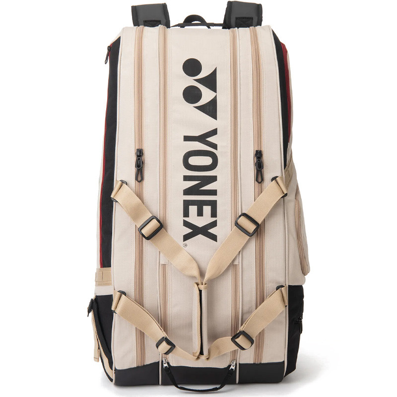 Yonex GearLogic Racquet Bag – Sac de tennis 9 raquettes Beige-Noir