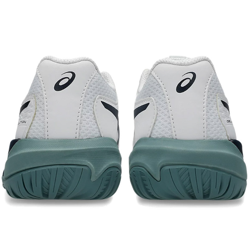 Chaussures de Tennis Enfant Asics Gel-Resolution 9 GS blanc-vert