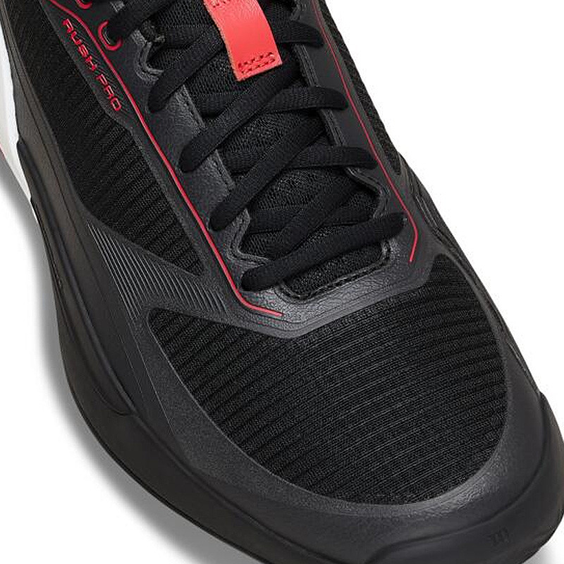 Wilson Rush Pro 5 Clay - Chaussure tennis homme terre battue noir-rouge