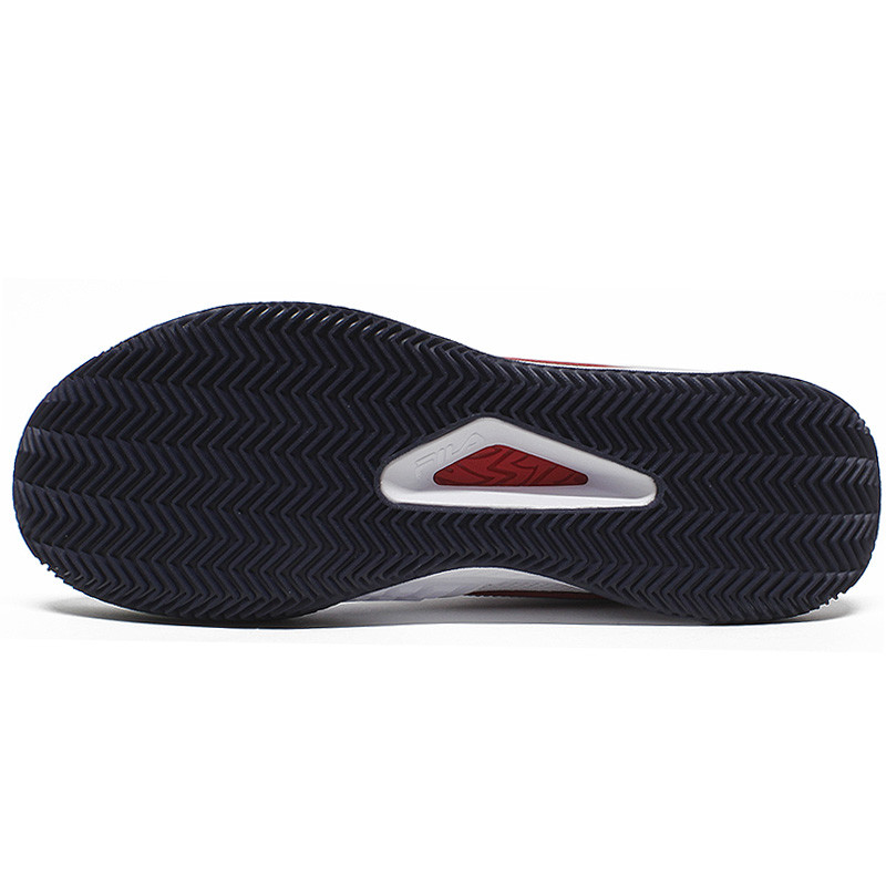 Fila Axilus FX Clay Chaussure tennis homme Blanc-Bleu Marine-Rouge