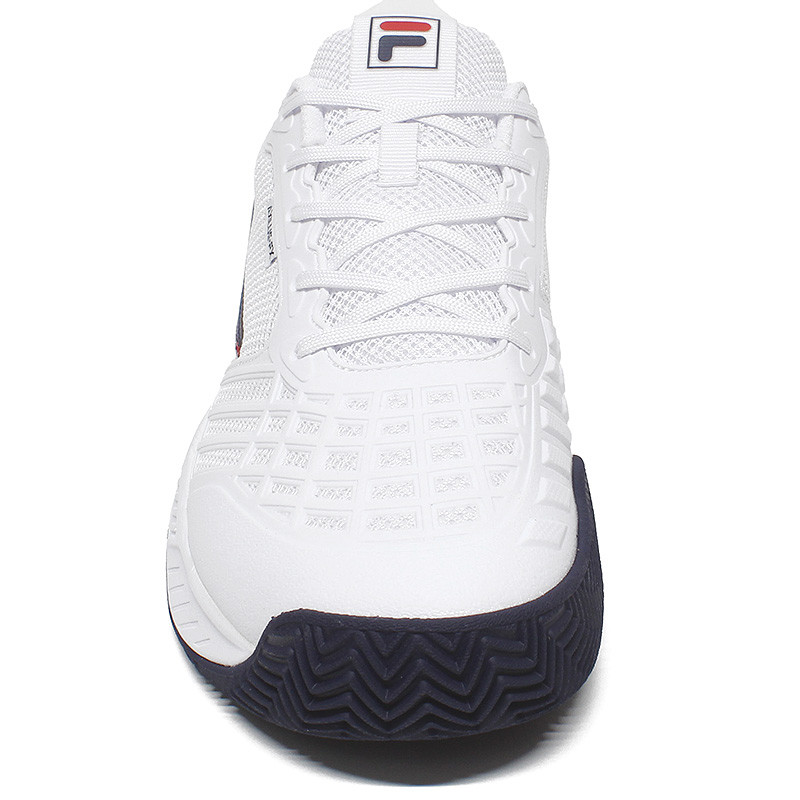 Fila Axilus FX Clay Chaussure tennis homme Blanc-Bleu Marine-Rouge