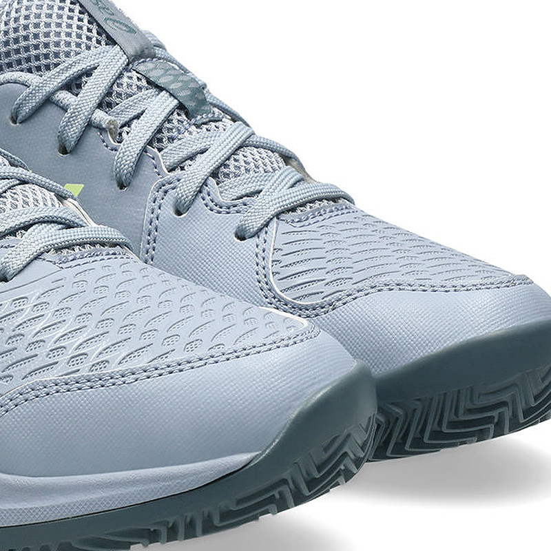 Asics Gel Resolution X Clay junior gris et jaune fluo