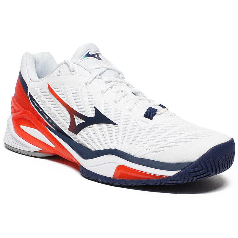 Mizuno Wave Exceed Tour 7 AC Blanc/Bleu/Rouge – Chaussure homme