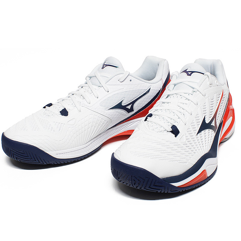Mizuno Wave Exceed Tour 7 AC Blanc/Bleu/Rouge – Chaussure homme