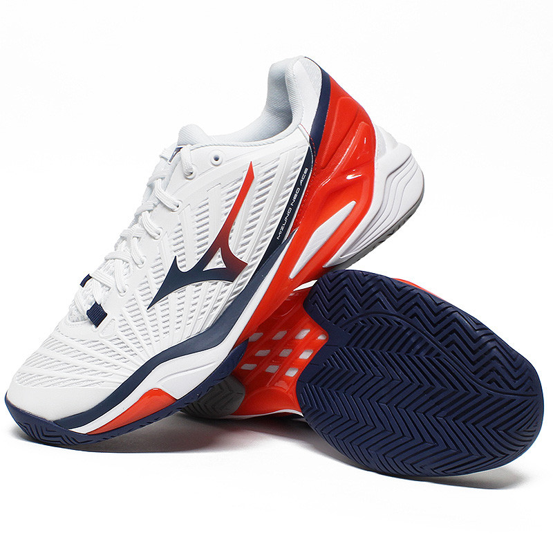 Mizuno Wave Exceed Tour 7 AC Blanc/Bleu/Rouge – Chaussure homme