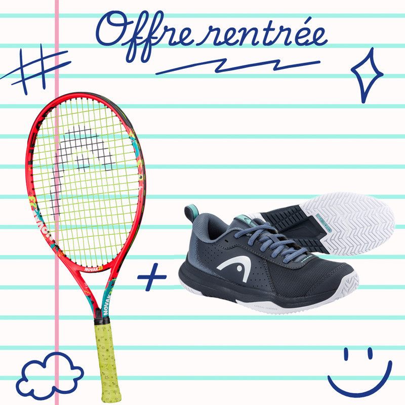 Pack tennis enfant avec raquette junior + chaussures de tennis