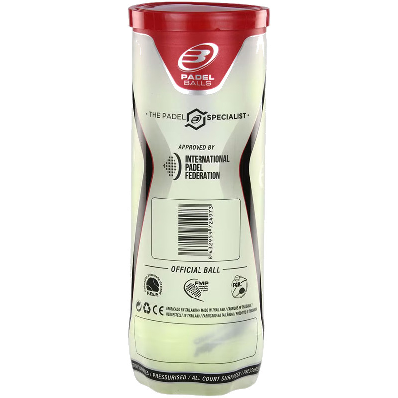 Balles de padel Bullpadel Premium Pro - Tube de 3 balles