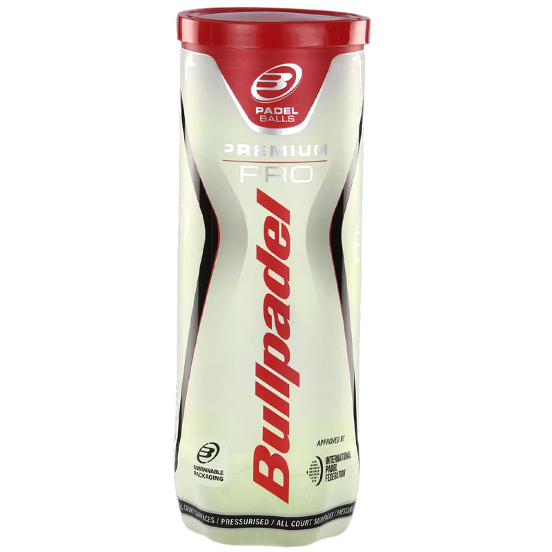 Balles de padel Bullpadel Premium Pro - Tube de 3 balles