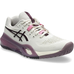 Asics GEL-Resolution X All Court, Chaussure tennis femme beige et bordeaux