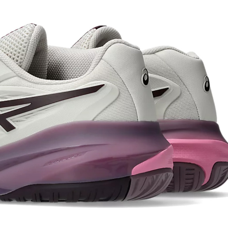 Asics GEL-Resolution X All Court, Chaussure tennis femme beige et bordeaux