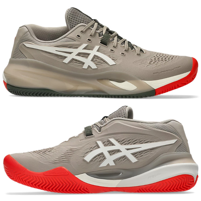 Asics Gel-Resolution X Clay marron - Chaussure tennis homme terre battue