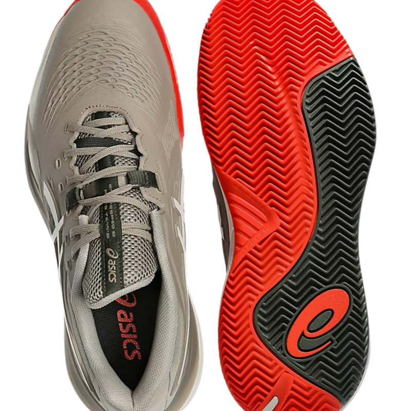 Asics Gel-Resolution X Clay marron - Chaussure tennis homme terre battue