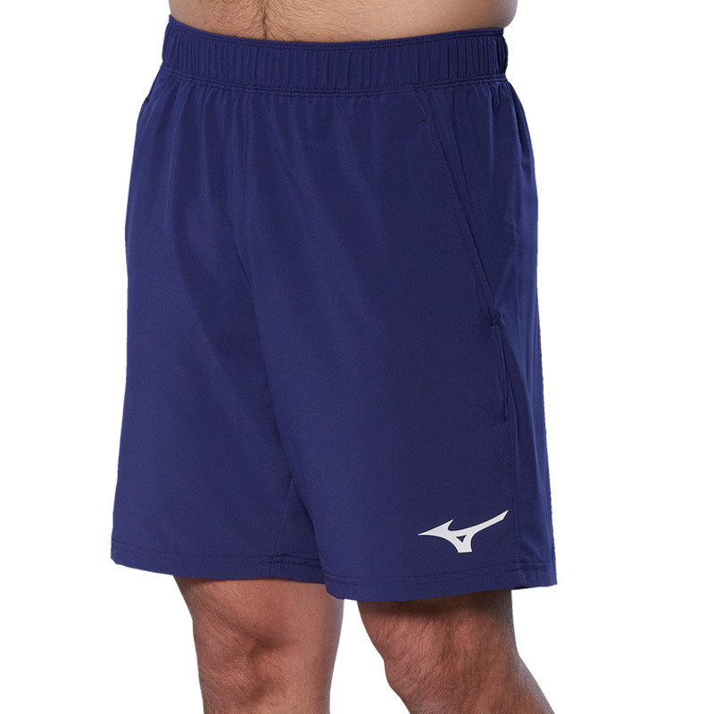 Short de Tennis Homme Mizuno Flex Short 8in - Bleu Beacon