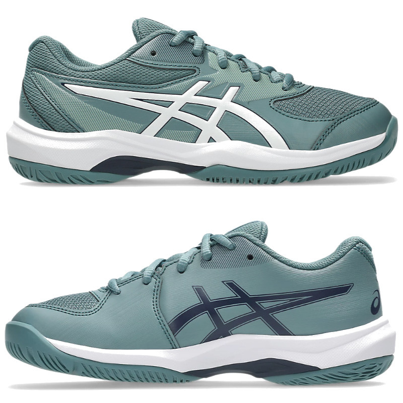 Asics Gel Game GS verte - Chaussure enfant tennis régulier