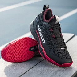 Head Endure Pro - Chaussure tennis homme All Court Noir et Rouge