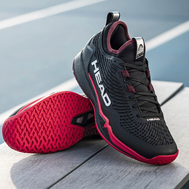 Head Endure Pro - Chaussure tennis homme All Court Noir et Rouge