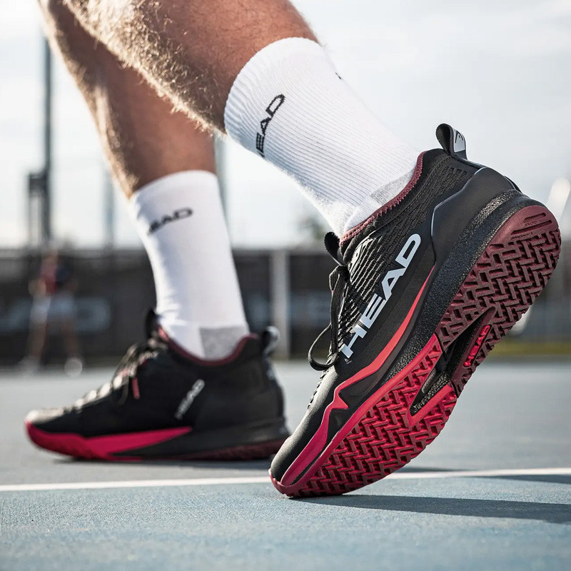 Head Endure Pro - Chaussure tennis homme All Court Noir et Rouge