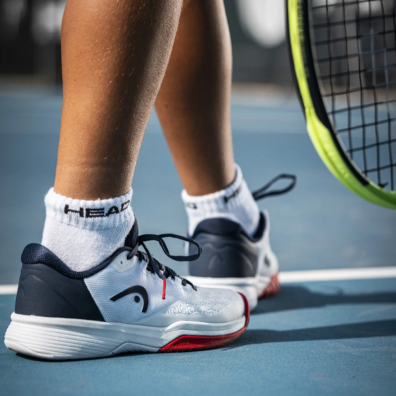 Head Revolt Pro 5.0 Junior - Chaussure tennis enfant Blanc Rouge Marine