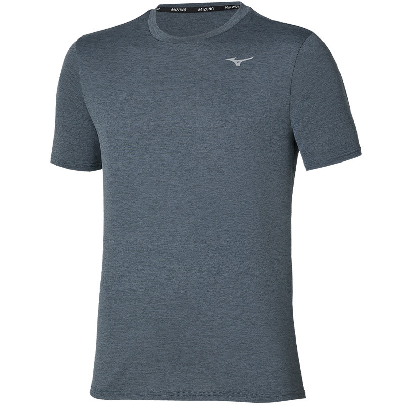 Tee-shirt de sport homme Mizuno Core Impulse Short Sleeve gris foncé