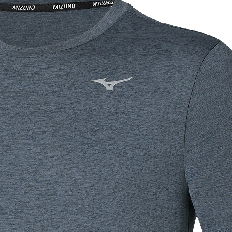 Tee-shirt de sport homme Mizuno Core Impulse Short Sleeve gris foncé
