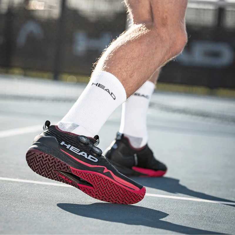 Head Endure Pro BOA - Chaussure tennis homme All Court Noir et Rouge