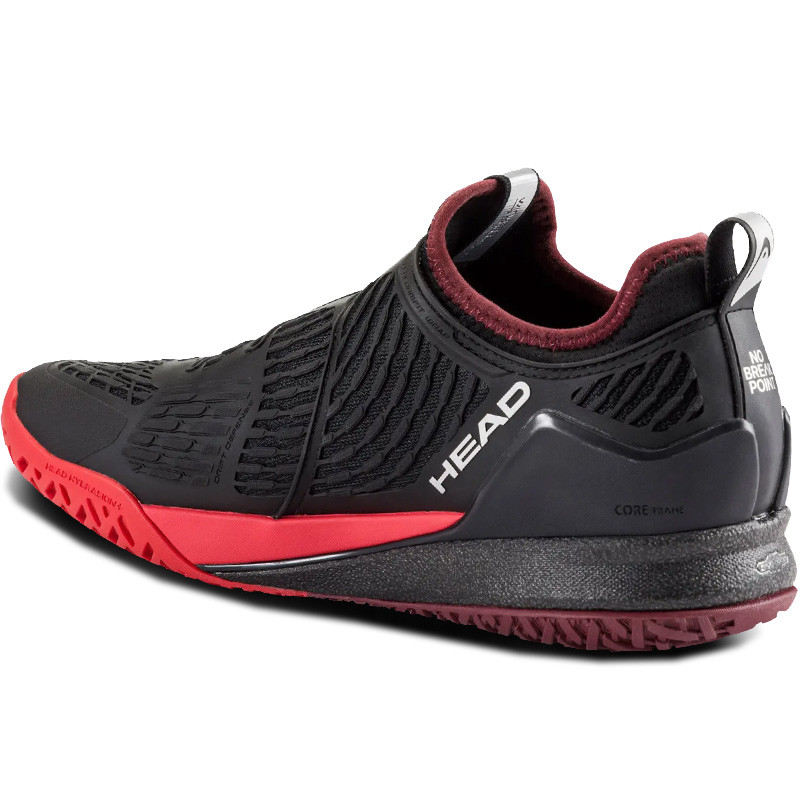 Head Endure Pro BOA - Chaussure tennis homme All Court Noir et Rouge