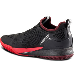 Head Endure Pro BOA Clay - Chaussure tennis homme Terre Battue noir-rouge