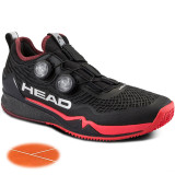 Head Endure Pro BOA Clay - Chaussure tennis homme Terre Battue noir-rouge