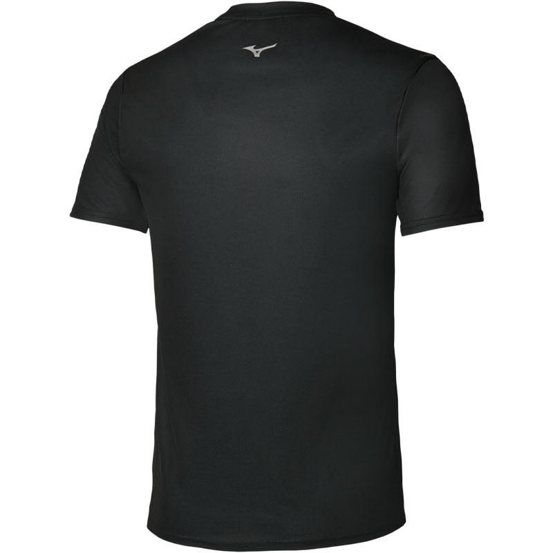 Tee-shirt de sport homme Mizuno Graphic Running Origami noir