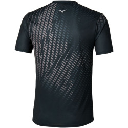 Tee-shirt de sport homme Mizuno Graphic Short Sleeve Origami noir