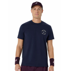 Tee-shirt de tennis homme Asics Game Seasonal Graphic US Open bleu marine