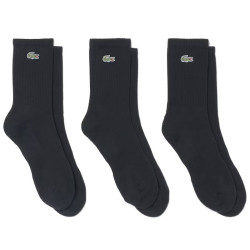 Lot de 3 paires de chaussettes de sport Lacoste noir